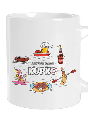 Slovenské kupko veľký hrnček White