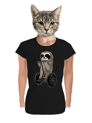 Leňoch dámske tričko prémium Black