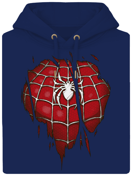 Spider Inside unisex mikina premium Navy