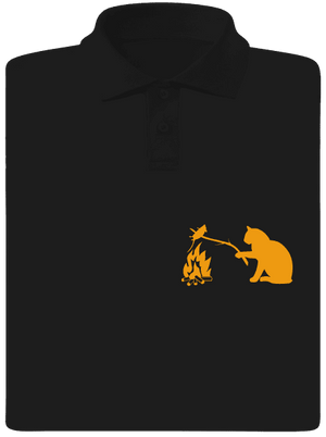 Mačka a myš pánska polokošeľa Black