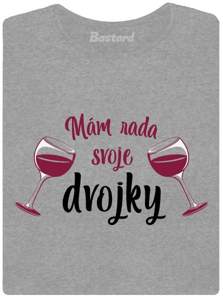 Dvojky dámske tričko Dark Gray Melange