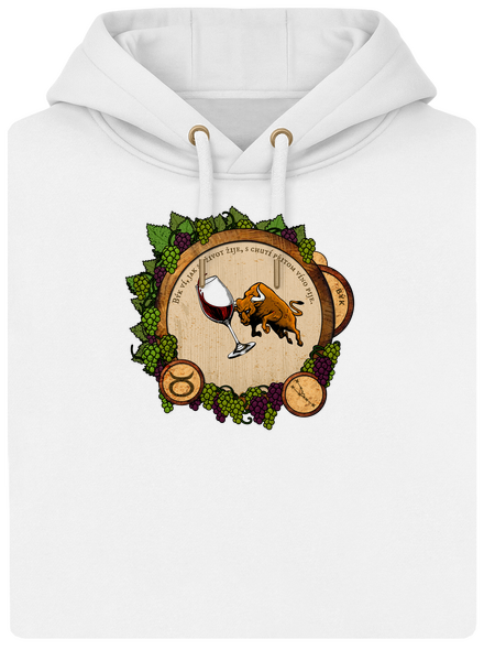 Vínny horoskop: Býk unisex mikina premium Snowwhite