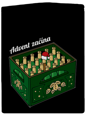 Advent začína pánska mikina na zips Black
