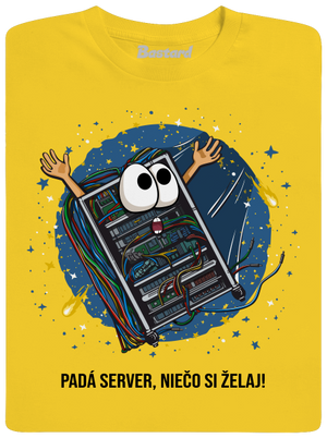 Padá server pánske tričko Gold