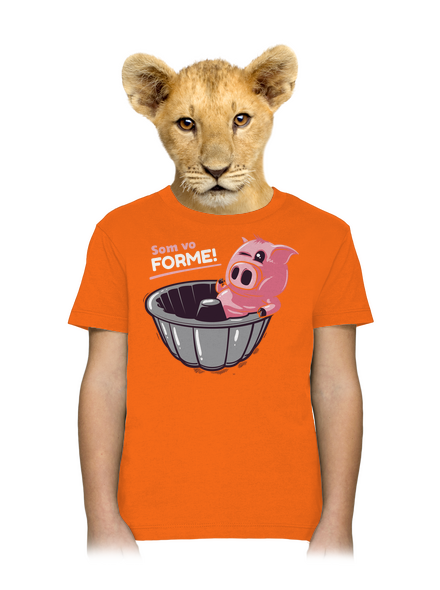 Vo forme detské tričko Orange