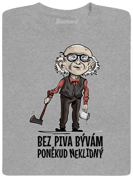 Neklidný bez piva pánske tričko Sport Grey