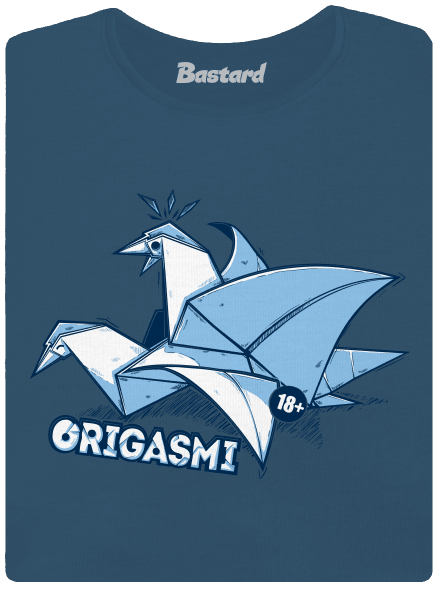 Origasmi dámske tričko prémium Petrol Blue