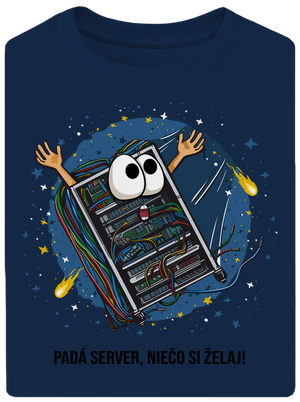 Padá server unisex tričko oversized Midnight Blue
