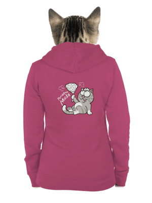 Macko a Micka dámska mikina na zips Magenta