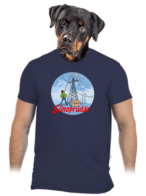 Silnoprúdár pánske tričko Navy Blue