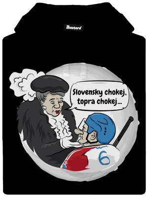 Slovenský hokej dámska mikina klokanka Black