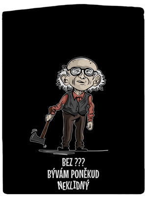 Neklidný - vlastný text dámska mikina na zips Black