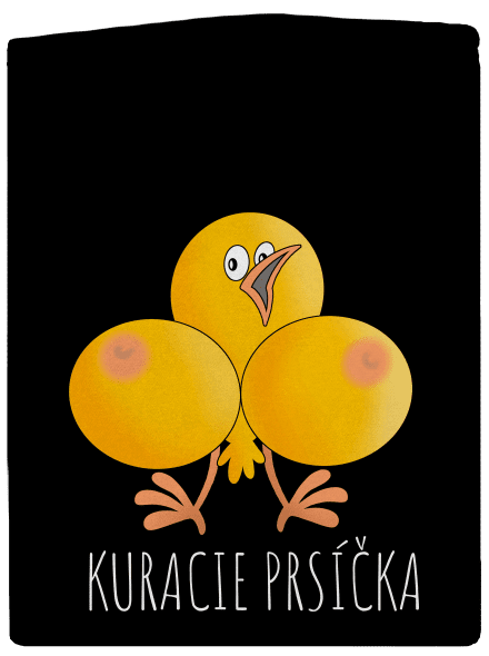 Kuracie prsíčka pánska mikina na zips Black