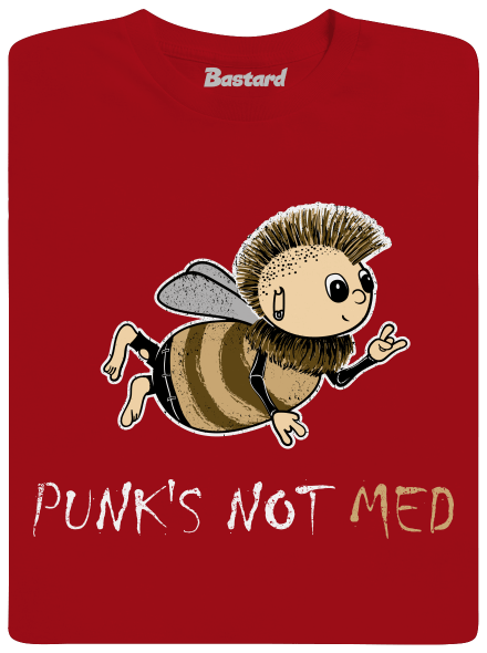 Punks Not Med pánske tričko Red