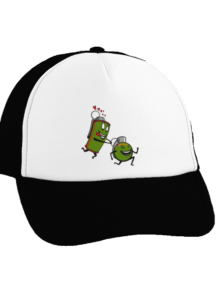 Boom of love šiltovka truckerka Black cap