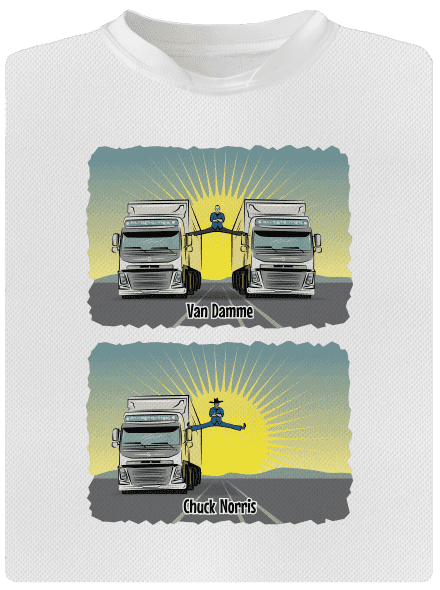 Chuck & Truck detské športové tričko White
