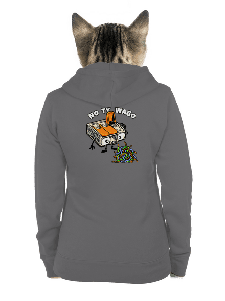 Wago svorka dámska mikina na zips Steel Gray