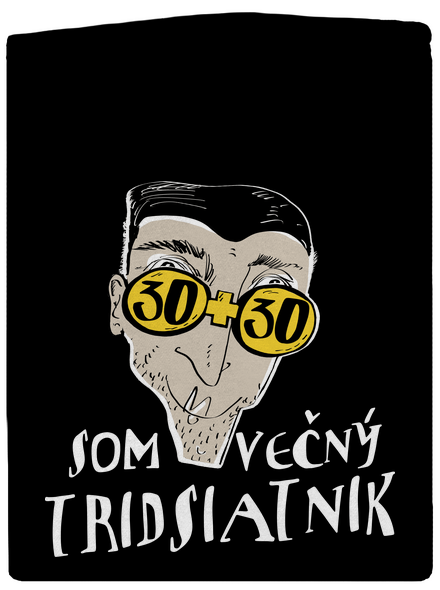 Večný tridsiatnik pánska mikina na zips Black