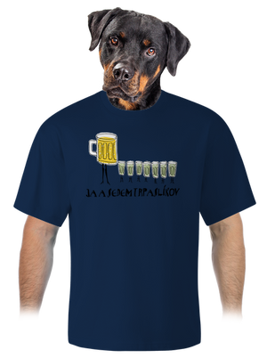 Ja a sedem trpaslíkov unisex tričko oversized Midnight Blue