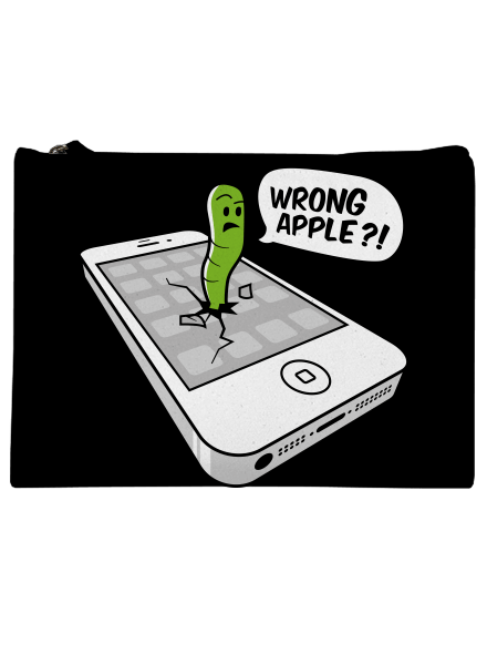 Wrong Apple taštička Black