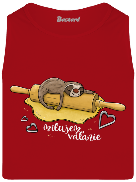 Milujem váľanie pánske tielko Red