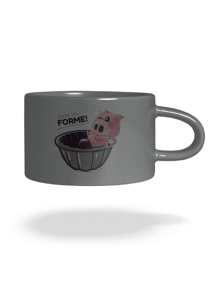 Vo forme hrnček makronka Grey Macaron