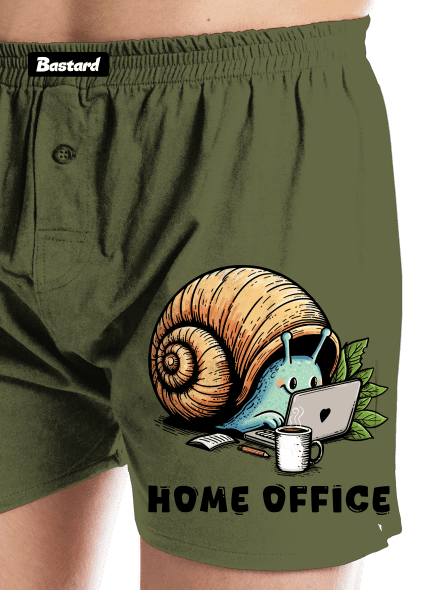 Slimákov home office pánske trenky Khaki