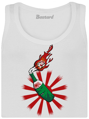 Kamikaze dámske tielko klasické White