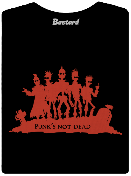 Punks Not Dead dámske tričko Black