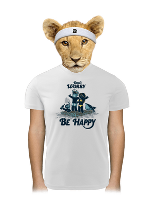 Don't worry detské športové tričko White