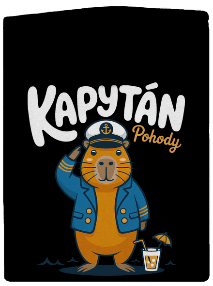 Kapytán pohody dámska mikina na zips Black