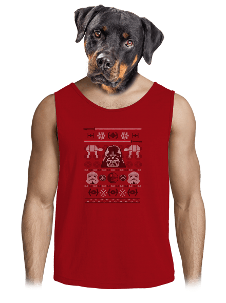 Vader na svetri pánske tielko Red