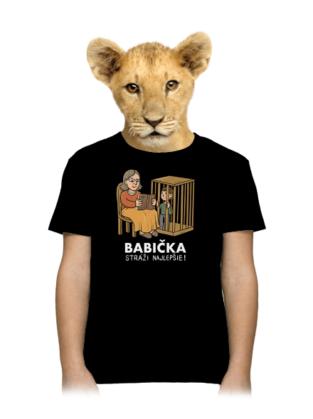 Babička stráži najlepšie detské tričko Black