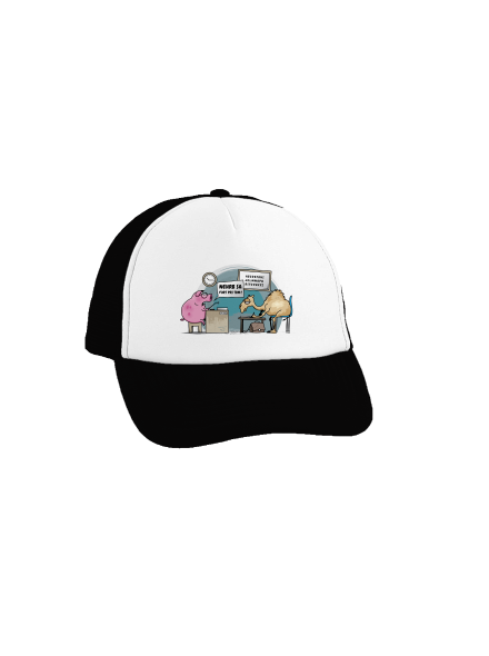 Nehrb sa šiltovka truckerka Black cap