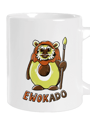 Ewokado veľký hrnček White