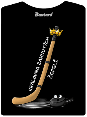 Kráľ zahnutých čepelí - hokej dámske tričko Black