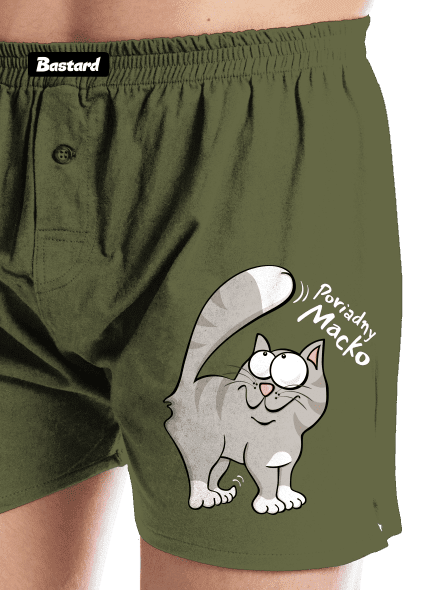 Macko a Micka pánske trenky Khaki
