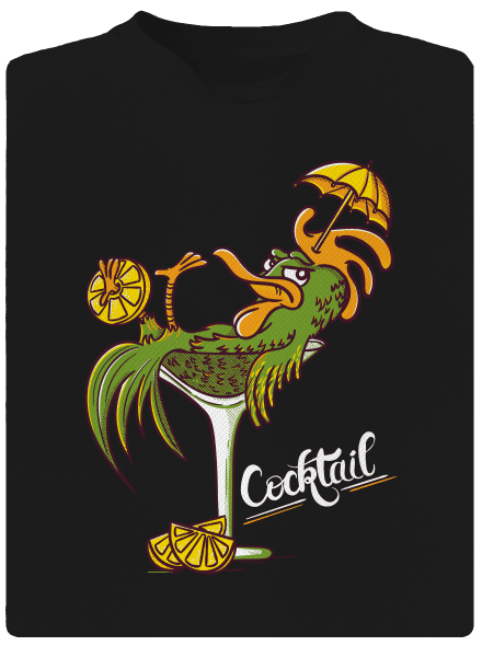 Cocktail pánske športové tričko Black