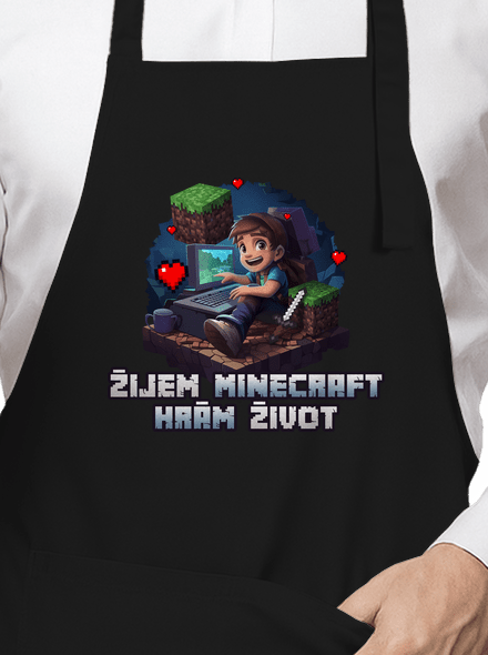 Žijem Minecraft zástera Black