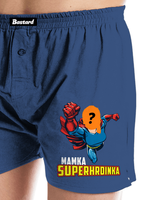 Mamka superhrdinka pánske trenky Blue