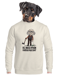 unisex mikina bez kapucne