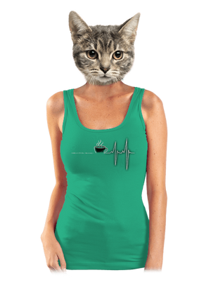 Coffee help dámske tielko klasické Mint Mal