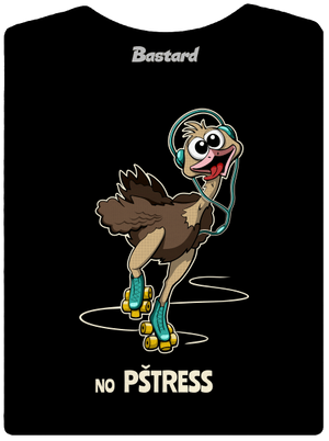 No pštress dámske tričko s lemom Black