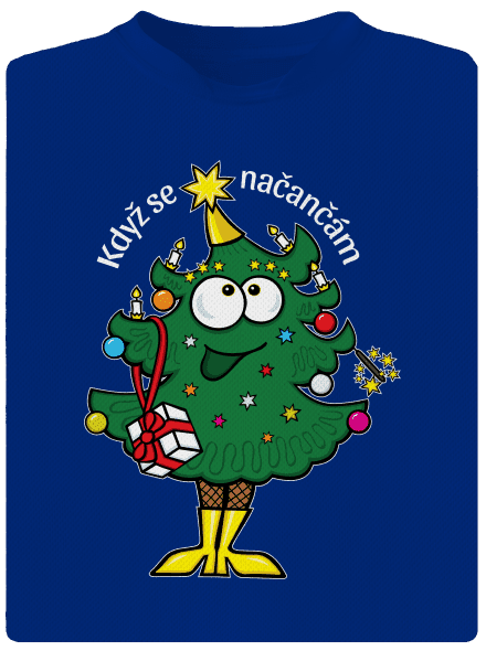 Když se načančám pánske športové tričko Royal Blue Mal