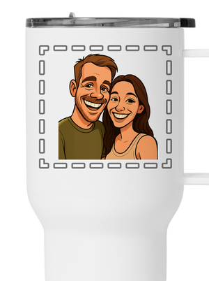 Karikatúra z vlastnej fotky termohrnček White