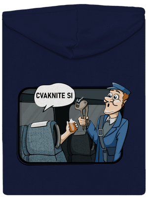 Cvaknite si pánska mikina na zips Navy