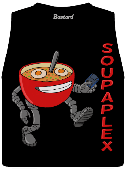 Soupaplex dámske tielko voľné Black