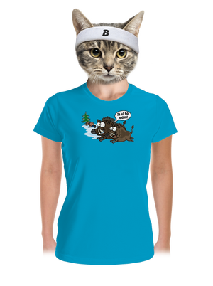 Ja už ho vidím dámske športové tričko Blue Atol