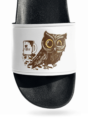 Sova na kofeínu šľapky White