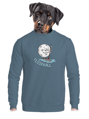 Floorball unisex mikina bez kapucne Nordic Blue